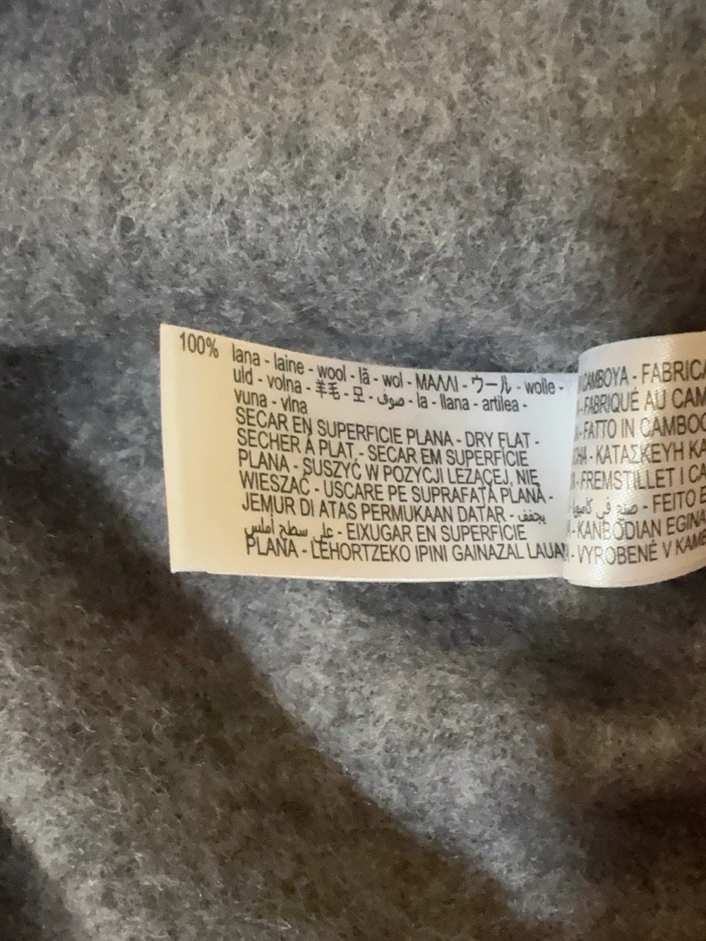 Zara 100% Wool Charcoal Gray Short Sleeve Button Cardigan – Size M - Picture 8 of 9